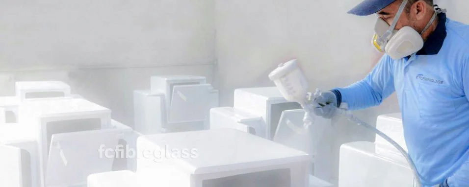 Produksi Produk Fiber Pengecatan di Workshop Fiberglass 03